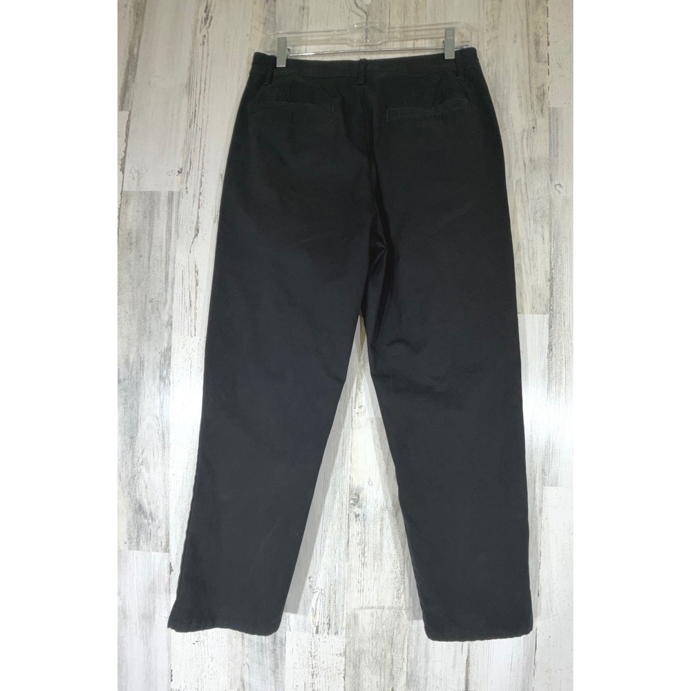 Asos Design Chino Pants 29x26 High Rise Black‎ Slim Tapered Cotton Stretch - Picture 9 of 10
